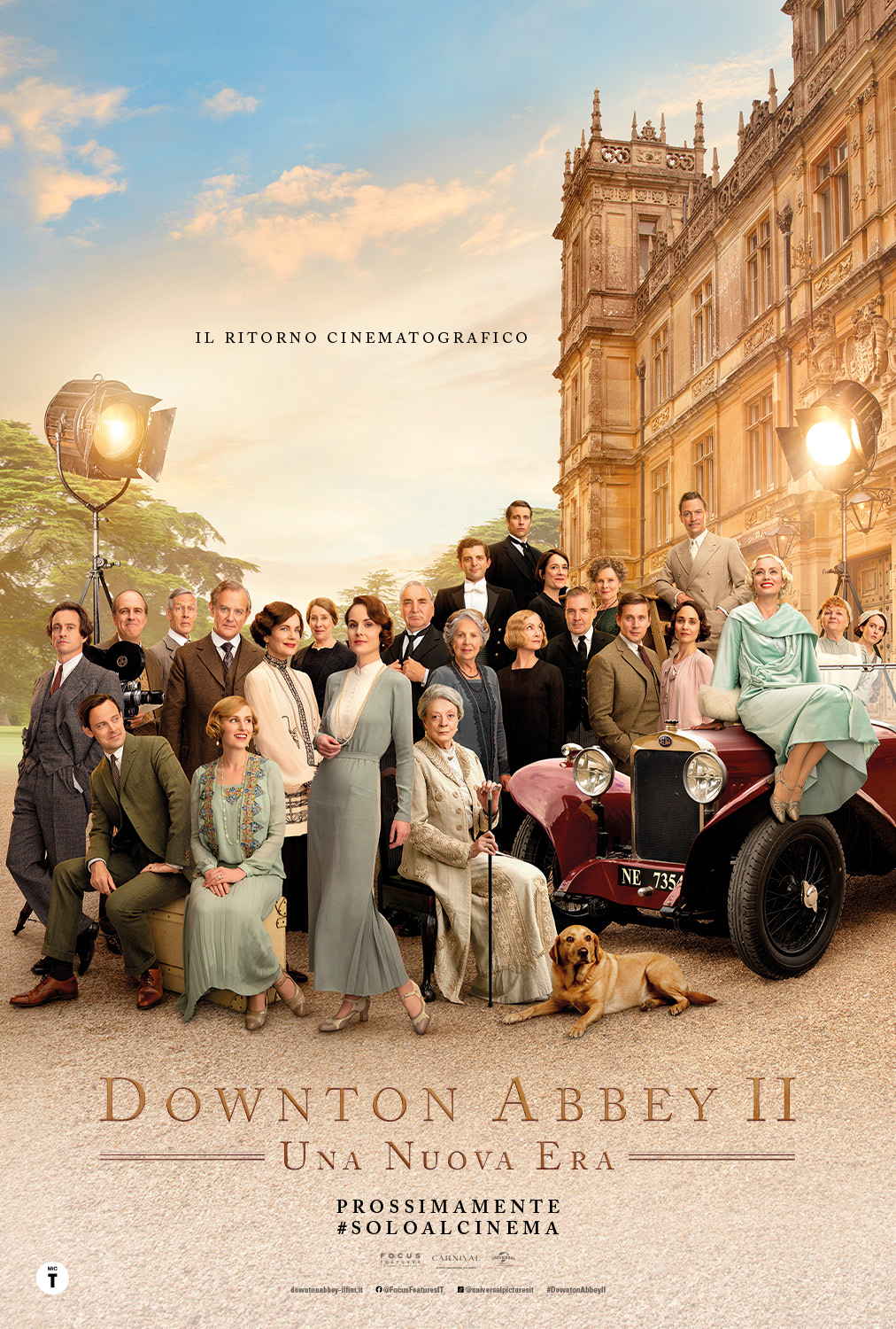 il cast è riunito nel poster di downtown abbey 2 - nerdface