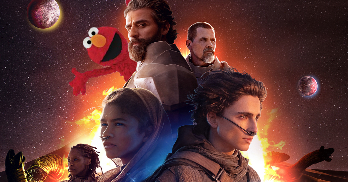 elmo è nel poster di dune - nerdface