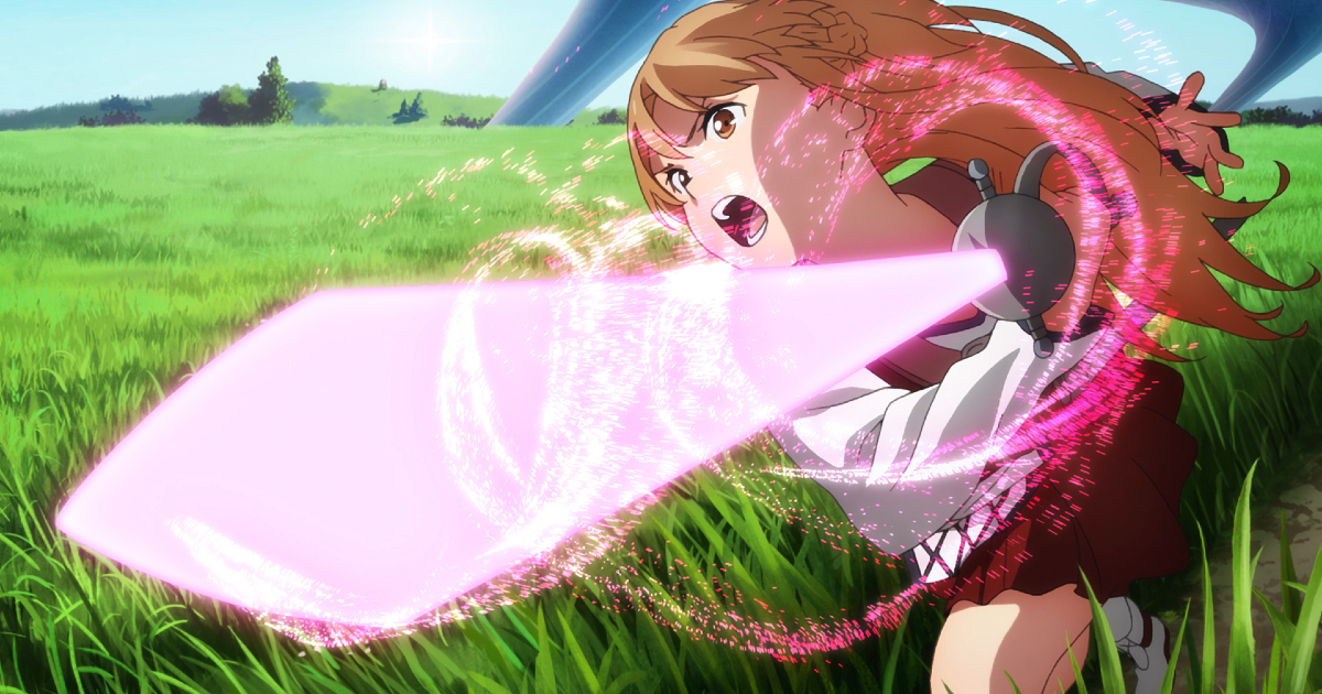 asuna sferra un attacco con la sua spada - nerdface