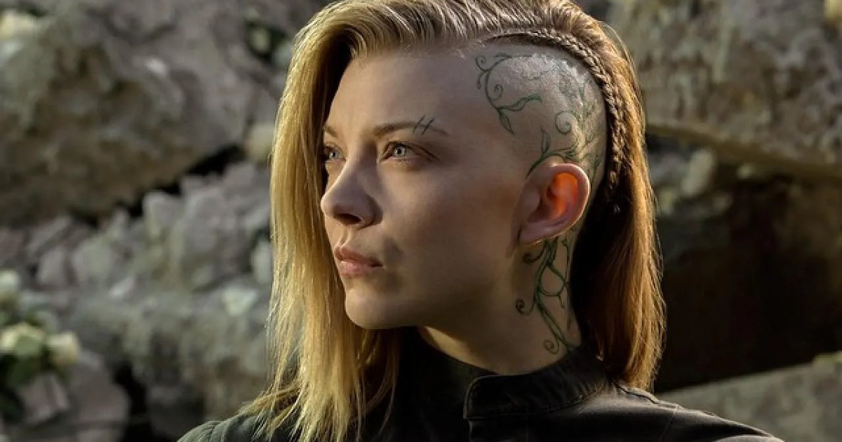 natalie dormer sfoggia il lato rasato della sua capigliatura in hunger games - nerdface