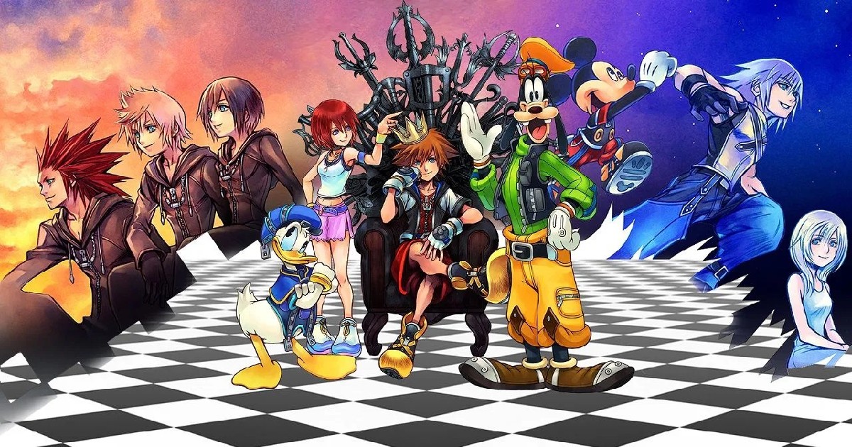 Tutti i personaggi principali della serie kingdom hearts insieme - nerdface
