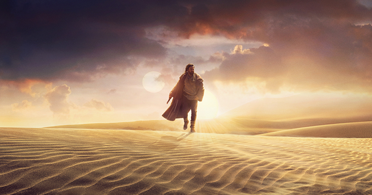 obi-wan kenobi cammina nel deserto - nerdface