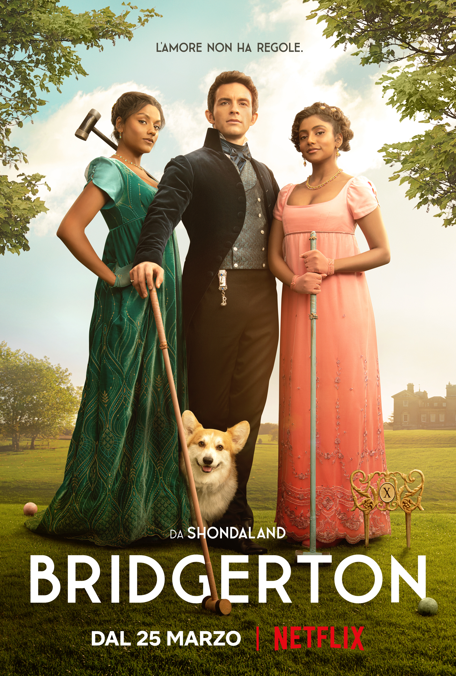 i protagonisti di bridgerton in primo piano nel poster ufficiale della seconda stagione - nerdface