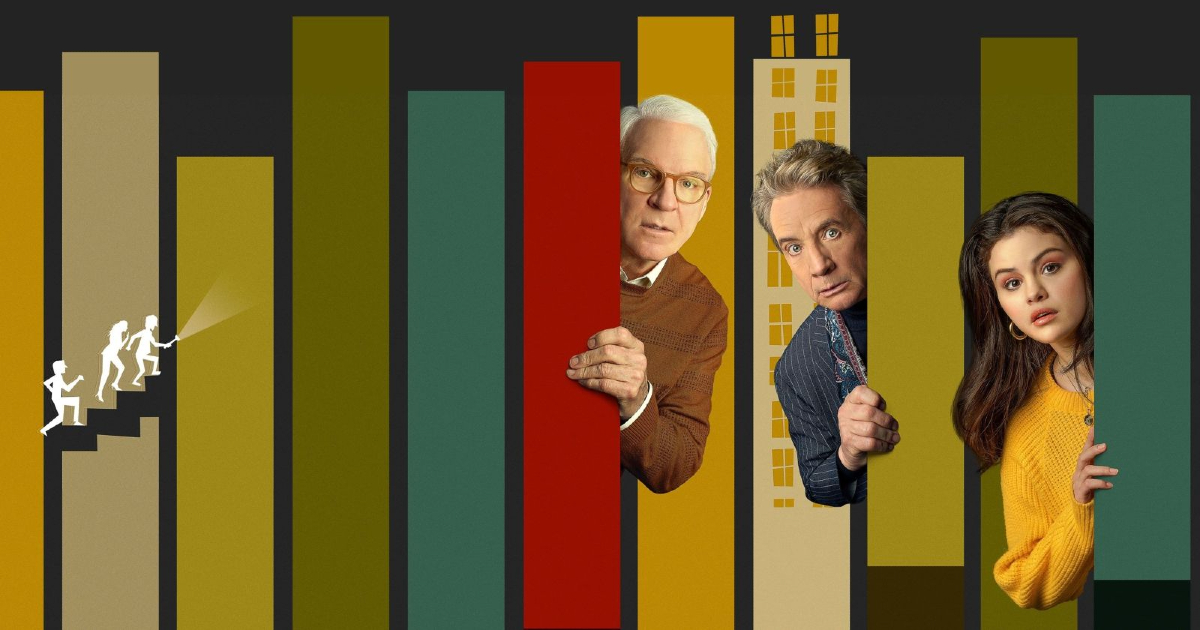 il banner mostra i tre attori affacciarsi da grattacieli stilizzati - nerdface