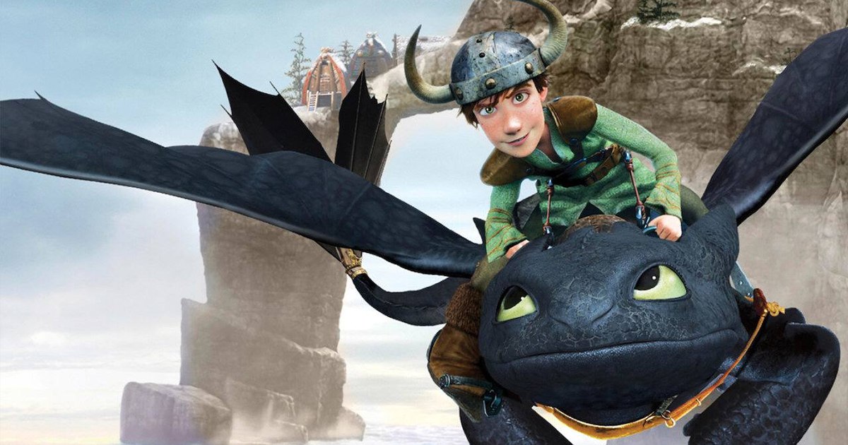 hiccup cavalca sdentato e sono in volo - nerdface