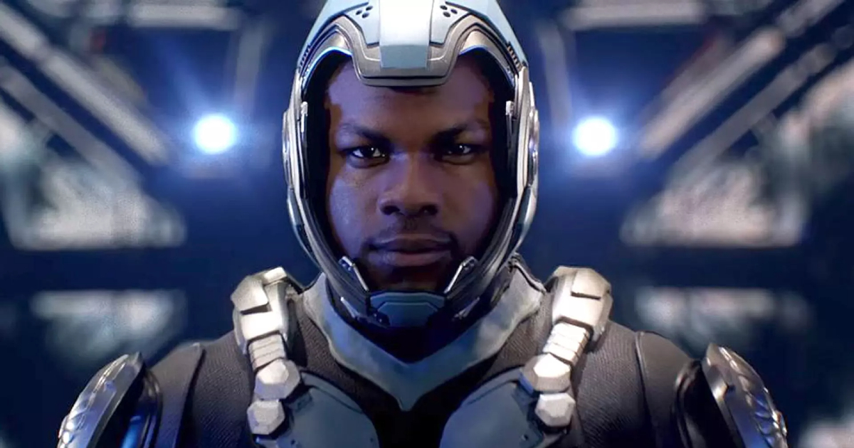 john boyega in armatura è pronto a pilotare il robot di pacific rim - nerdface