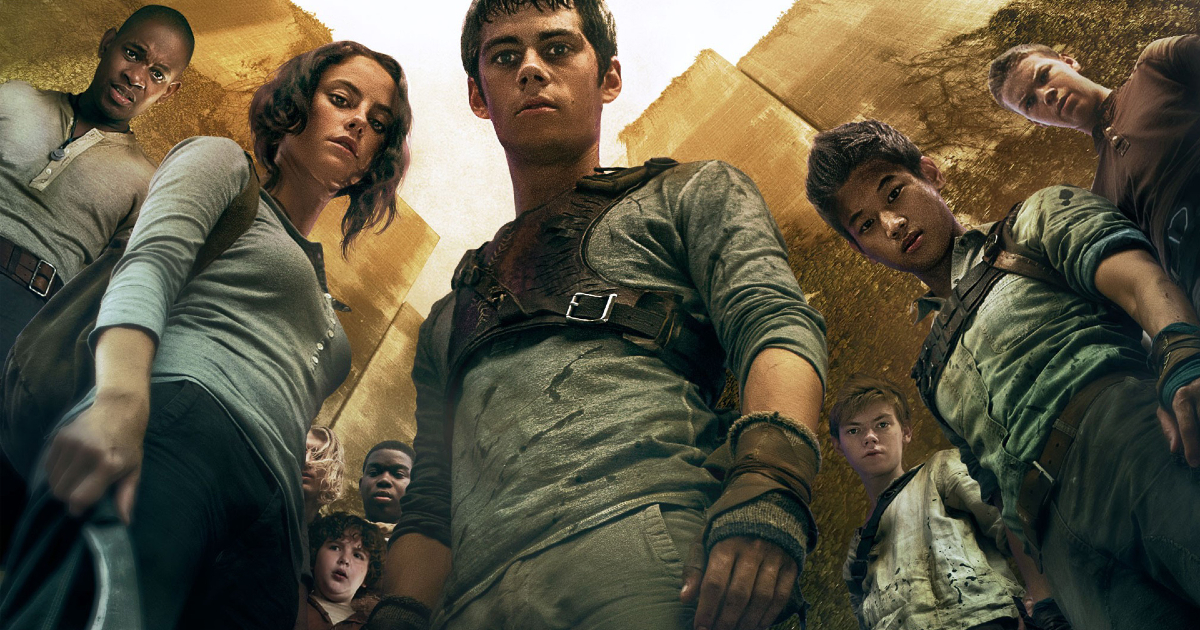 tutto il cast d maze runner guarda verso il basso: c'è anche kaya scodelario - nerdface