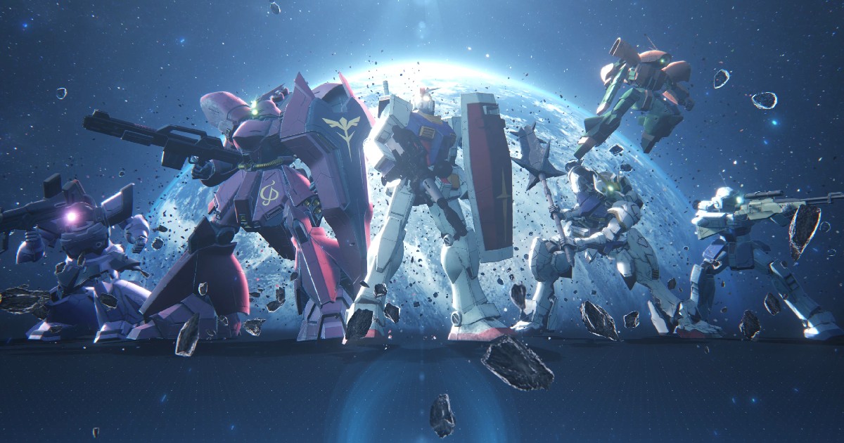 i robot di gundam evolution nello spazio - nerdface