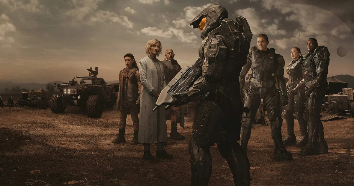 tutto il cast di halo in posa - nerdface