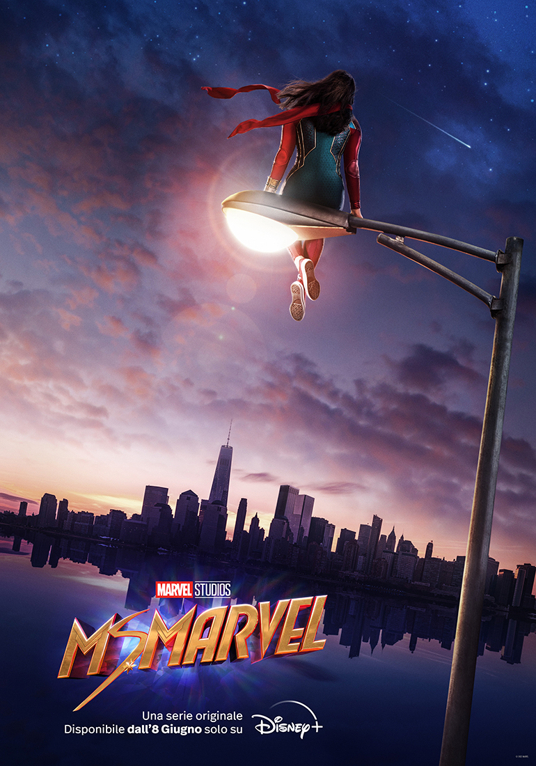 il poster mostra la super eroina seduta su un lampione - nerdface