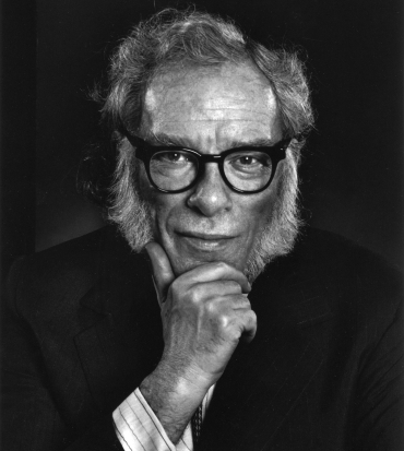 isaac asimov si tiene il mento con la mano - nerdface