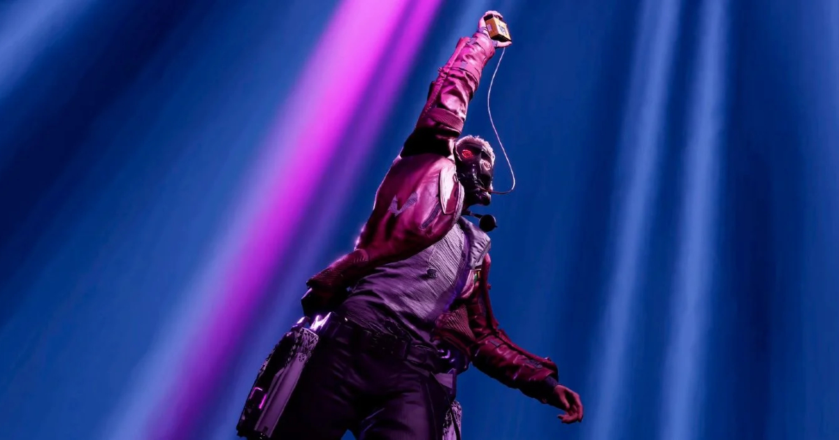 star lord ascolta la musica in marvel's guardians of the galaxy - nerdface