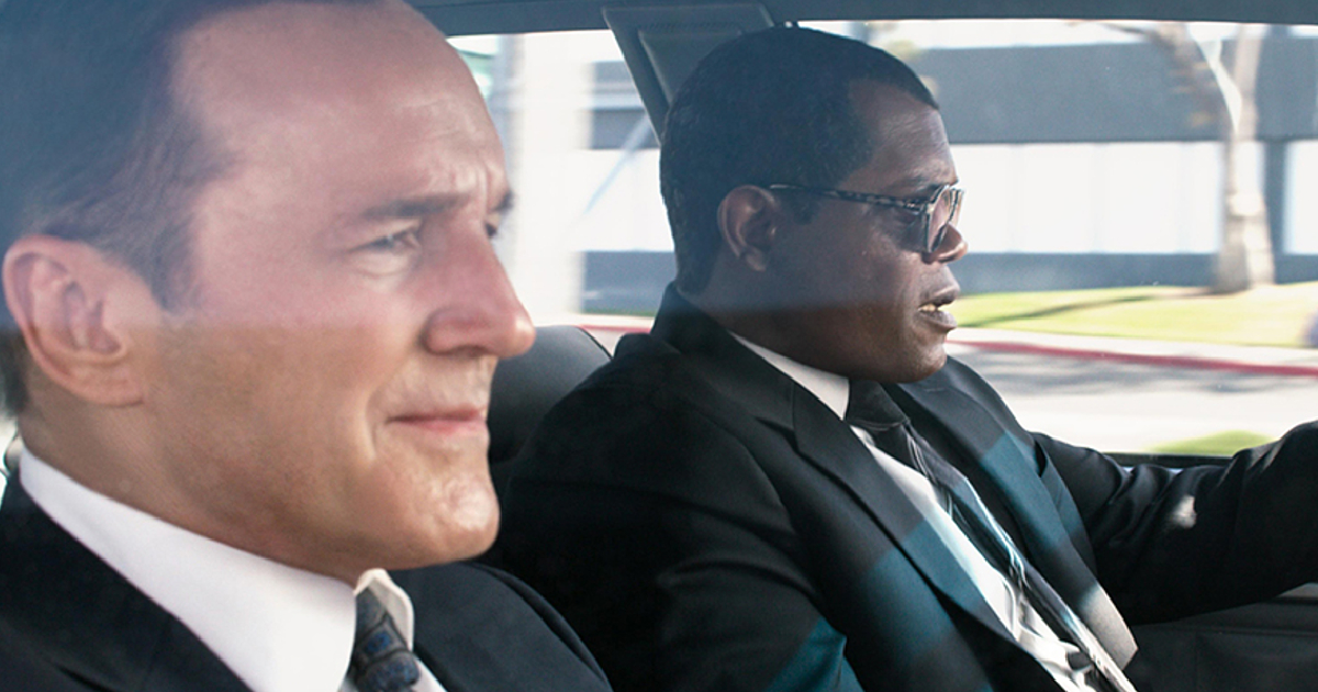 clark gregg è in auto insieme a nick fury - nerdface