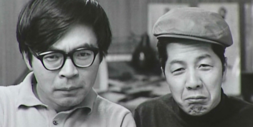 due giovanissimi hayao miyazaki e isao takahata fanno due facce buffe - nerdface