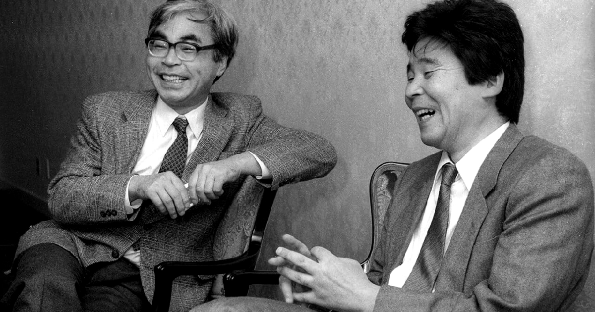 hayao miyazaki e isao takahata ridono insieme - nerdface