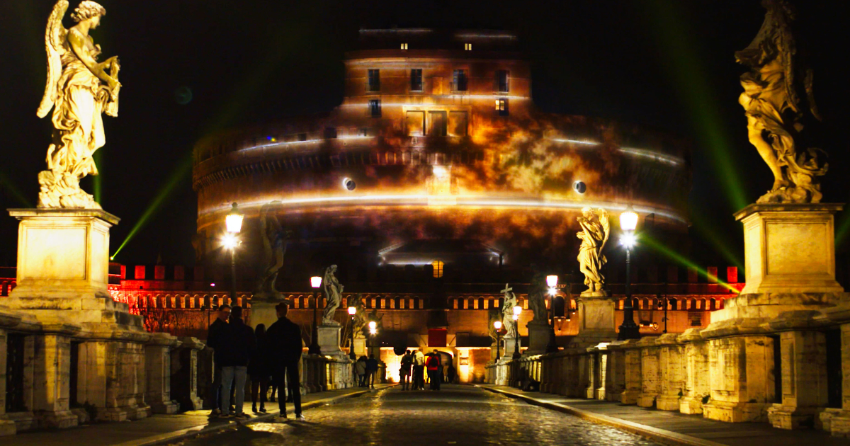 castel sant'angelo in fiamme, ma sono le immagini del film - nerdface