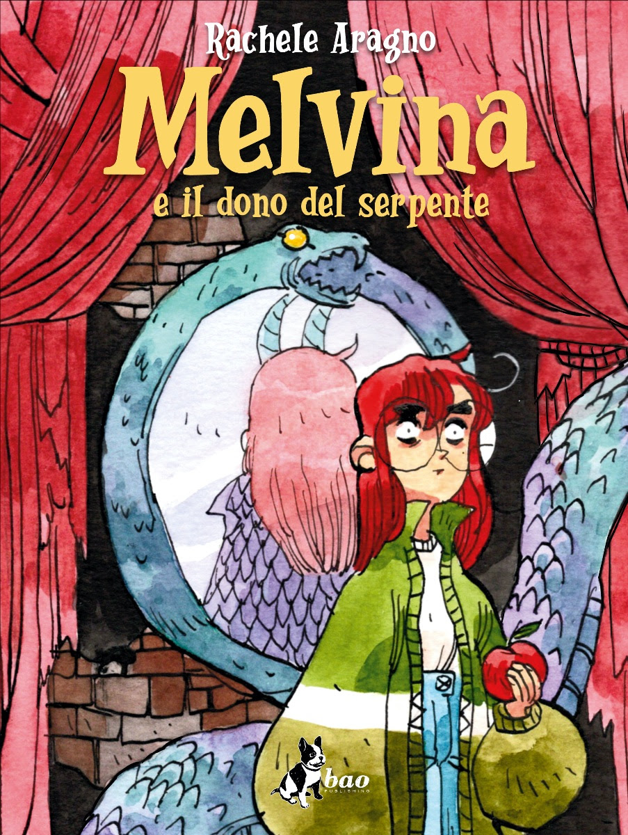 melvina al centro della copertina di melvina e il dono del serpente - nerdface