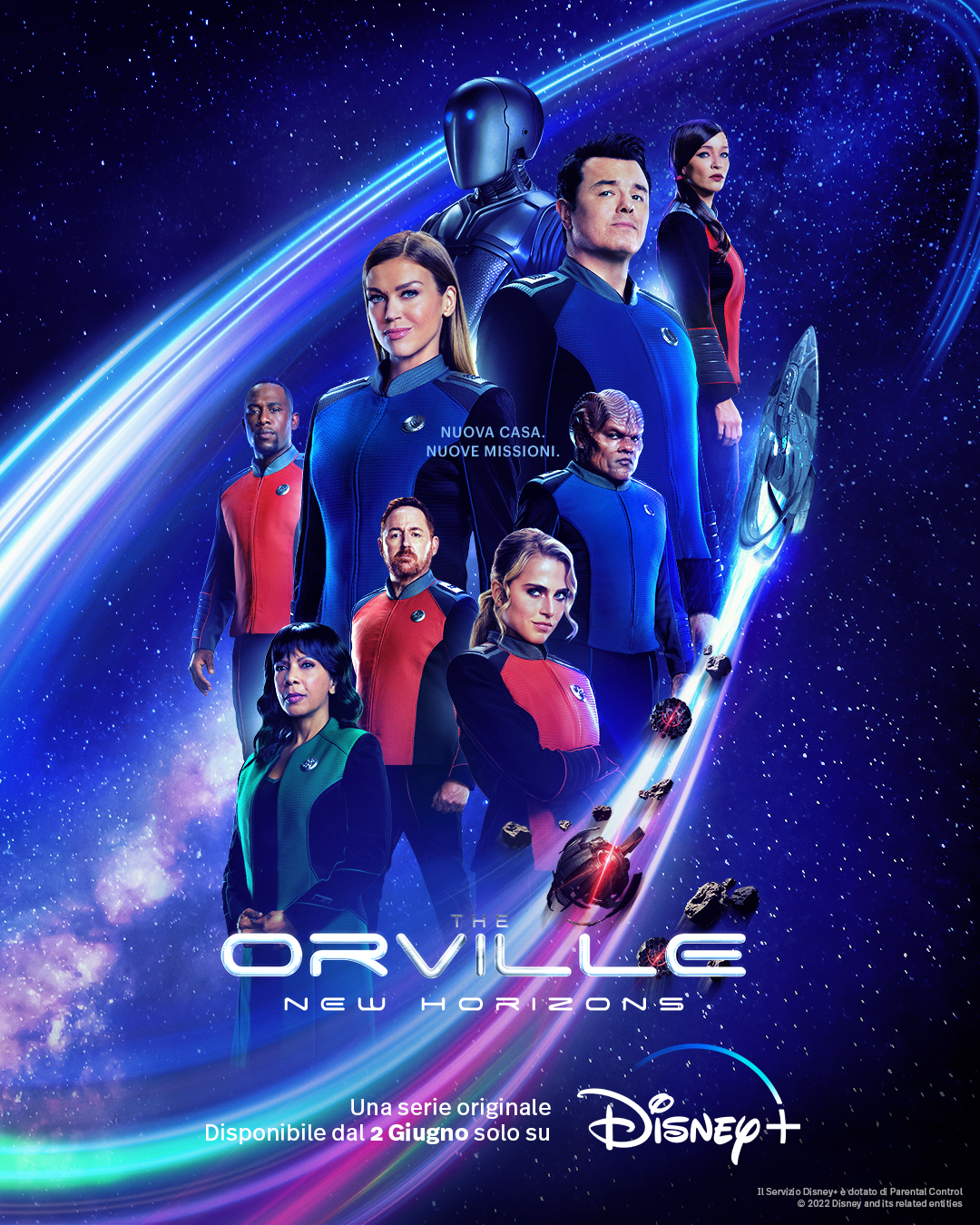 i protagonisti di the orville sono al centro del poster della terza stagione - nerdface