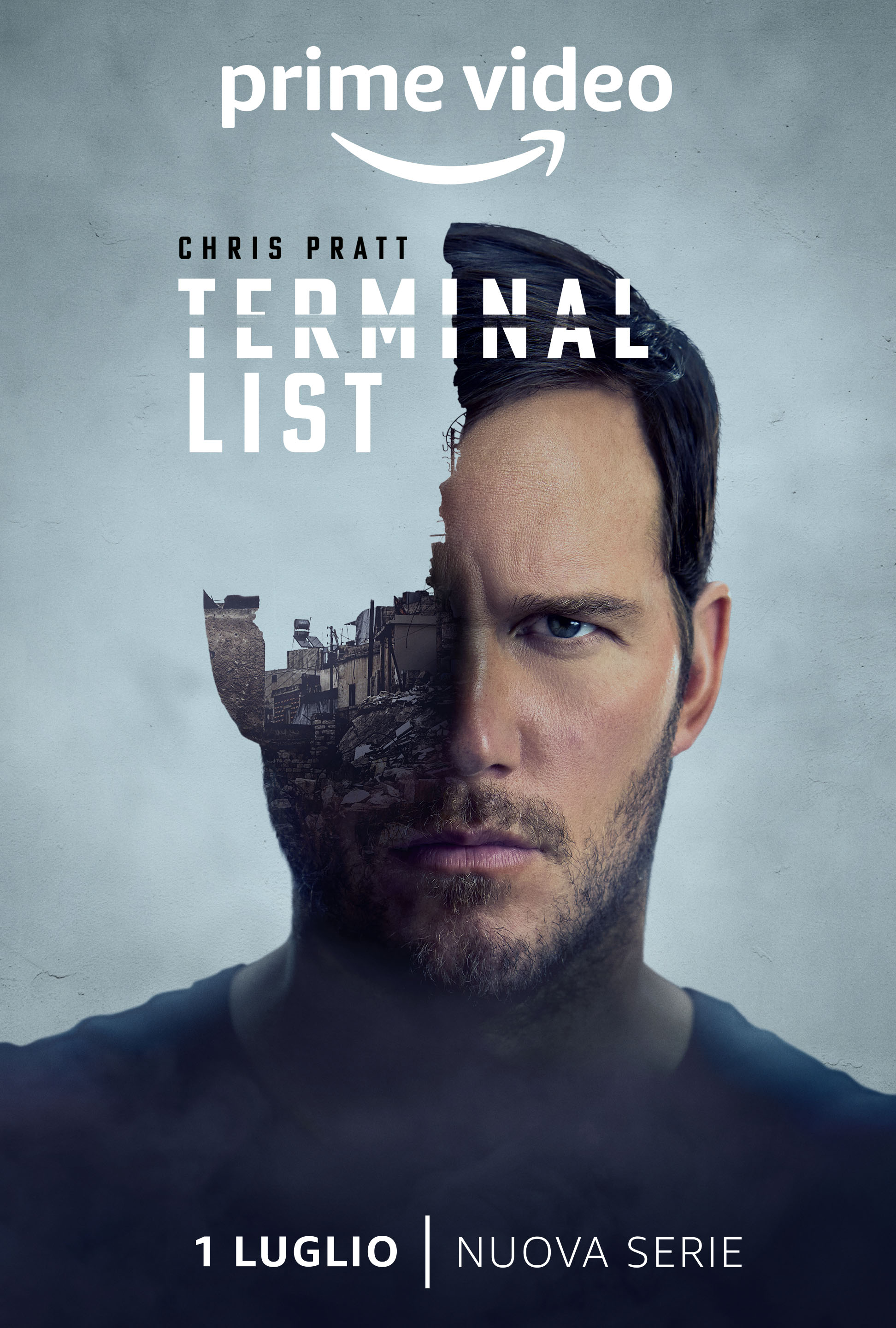 il volto di chris pratt è al centro del poster di terminal list - nerdface