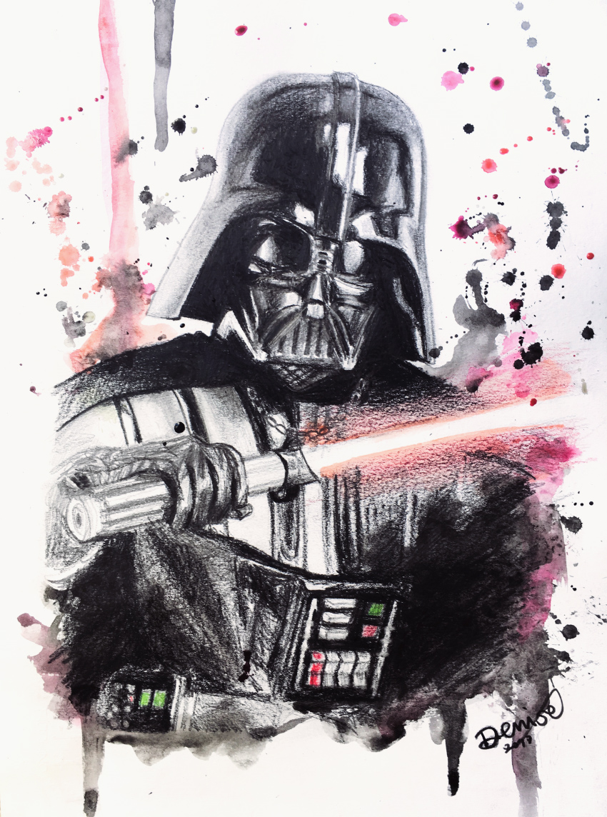 darth vader nell'artwork di denise esposito - nerdface