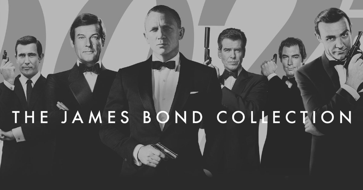 tutti gli interpreti di James Bond sono presenti in un'immagine promozionale della collection di prime video - nerdface