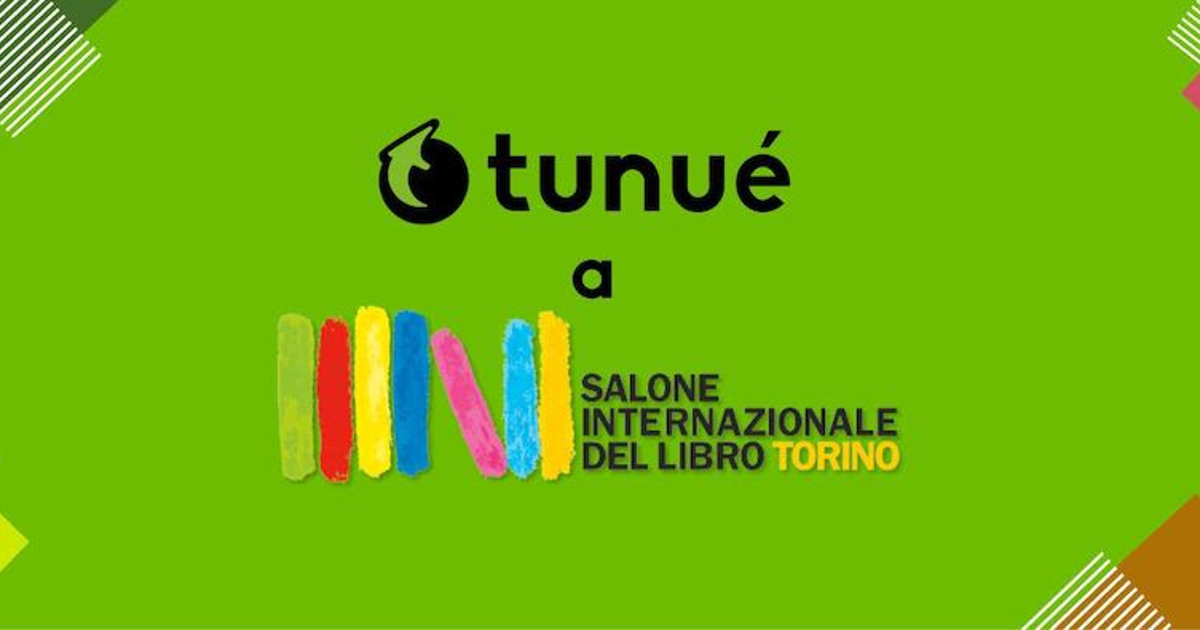 il logo di tunué e quello del salone del libro di torino in un'immagine promozionale - nerdface