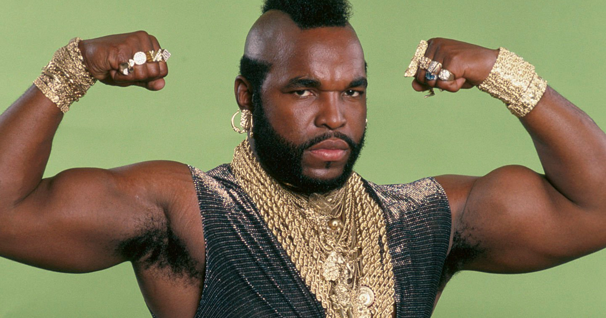 mr. t mostra i bicipiti - nerdface