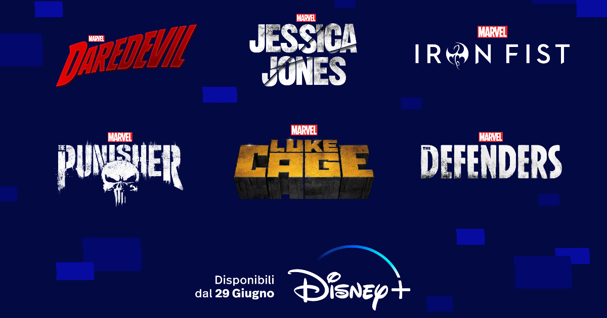 tutti i loghi delle serie marvel ora su disney+ - nerdface