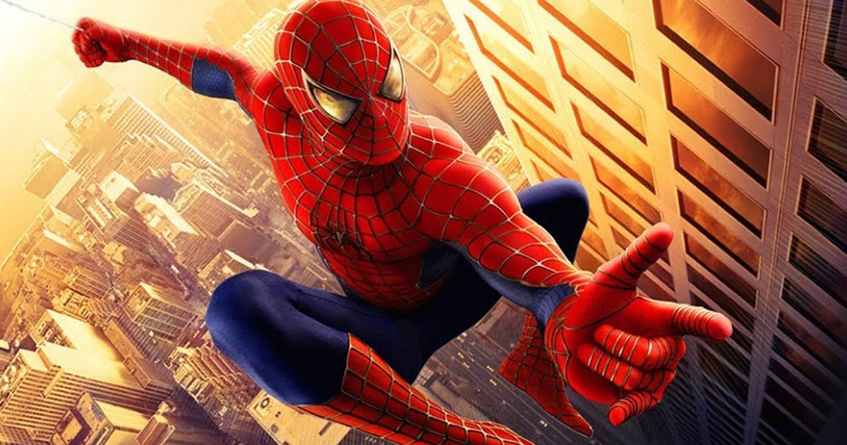 spider-man volteggia tra i grattacieli e sta per lanciare un'altra ragnatela - nerdface