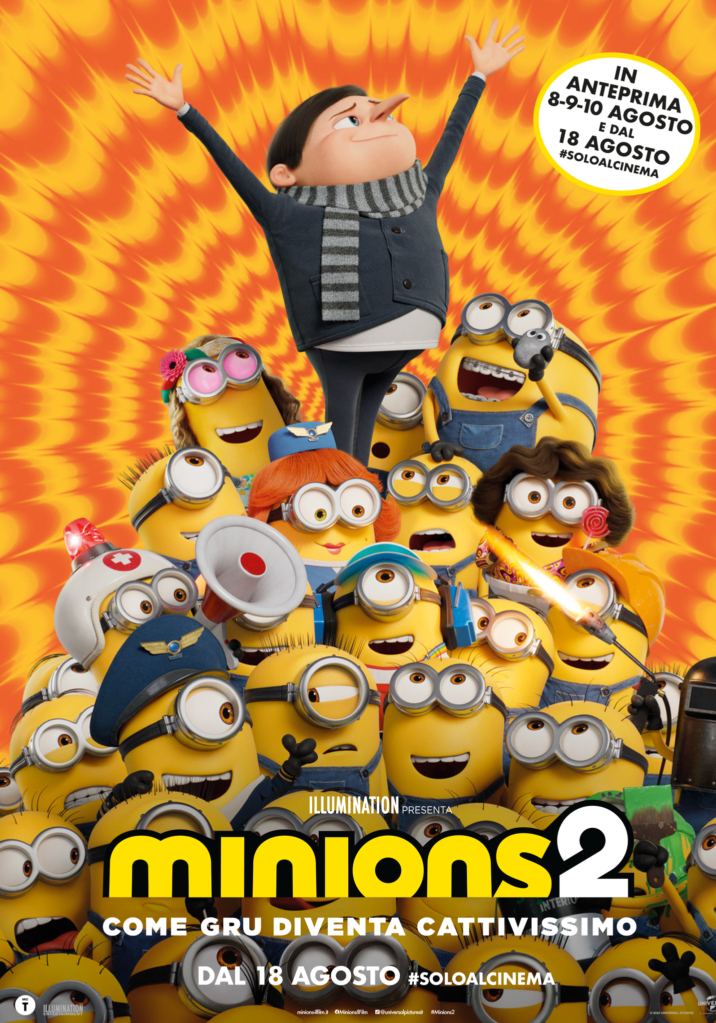 gru e i minions sono al centro del poster di minions 2 - nerdface