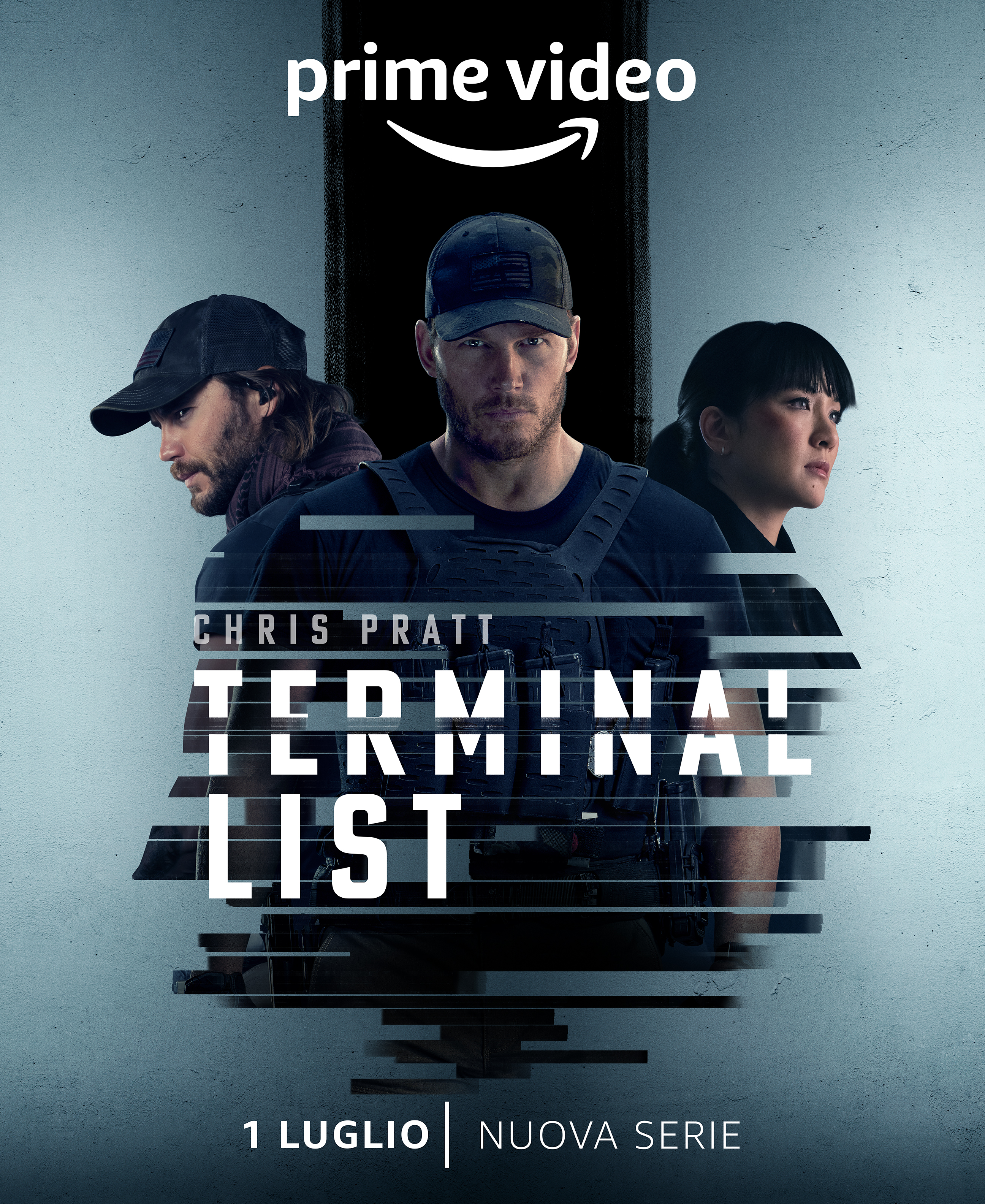 chris pratt e constance wu nel poster di terminal list - nerdface