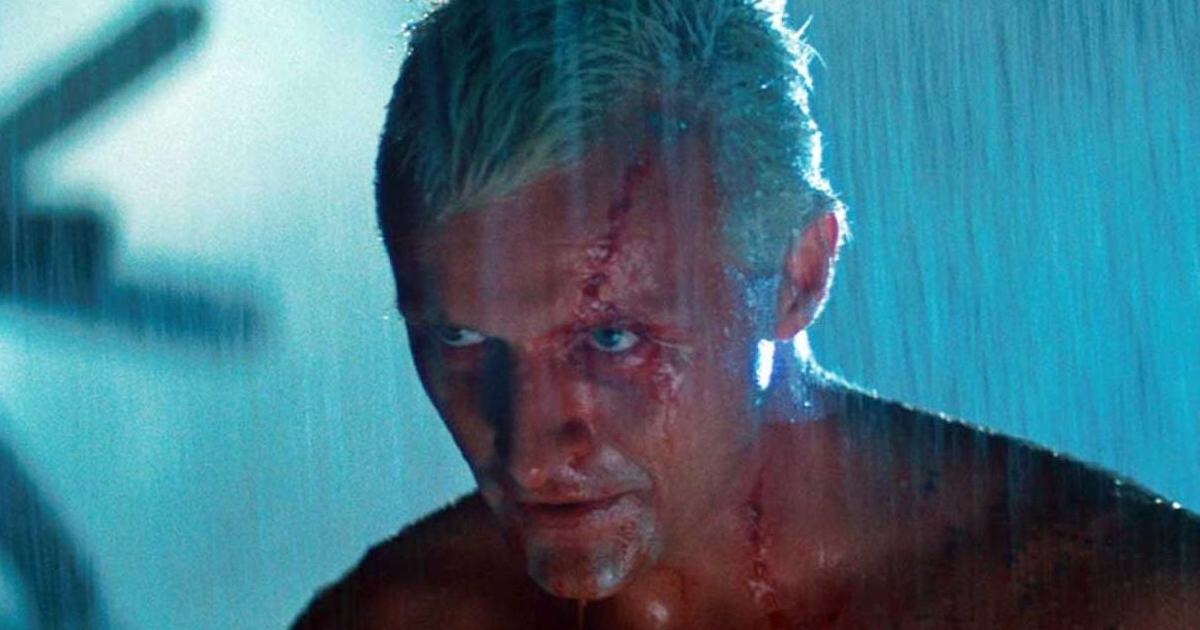 rutger sotot la pioggia nella celebre scena finale di blade runner - nerdface