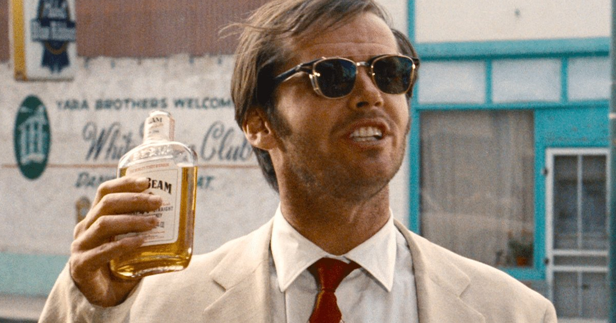 jack nicholson beve jim beam in easy rider - nerdface