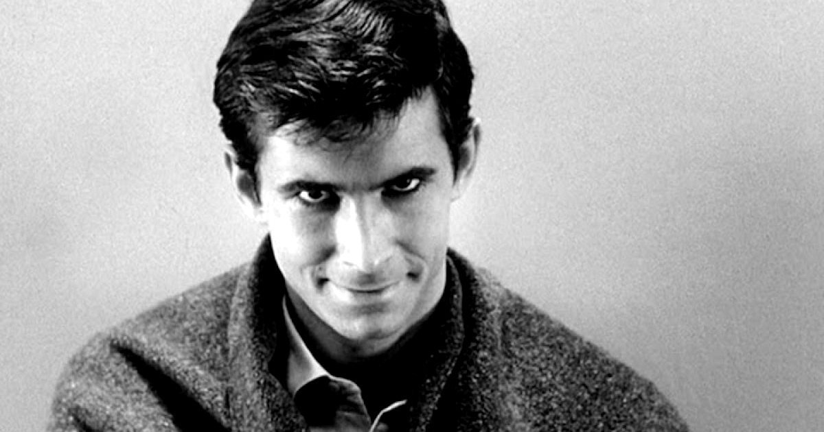 lo sguardo folle e inquietante di norman bates in psycho - nerdface