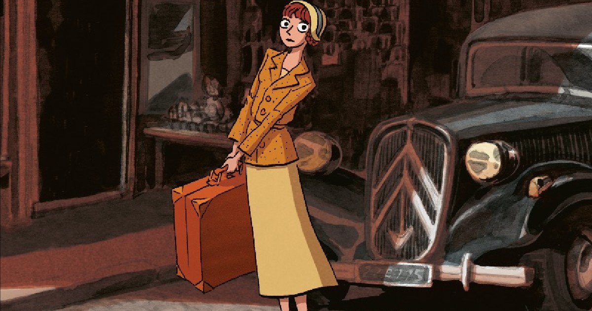 una donna porta una pesante valigia in strada - nerdface