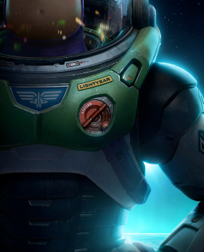 buzz indossa la tuta spaziale nel poster del film lightyear - nerdface