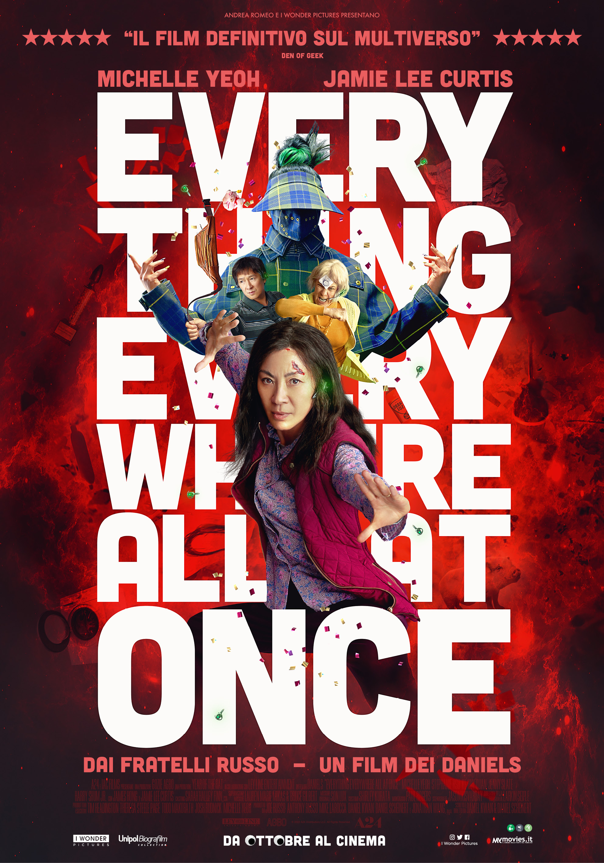 tutti i protagonisti nel poster di everything everywhere all at once - nerdface