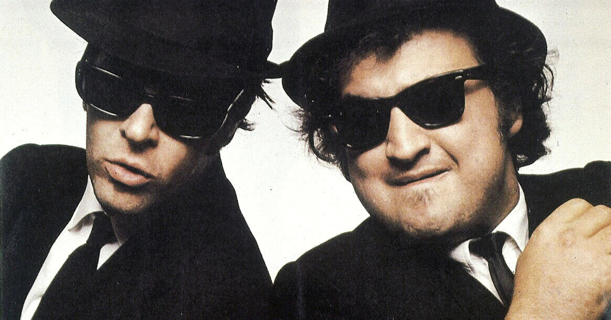 i blues brothers stanno ballando - nerdface