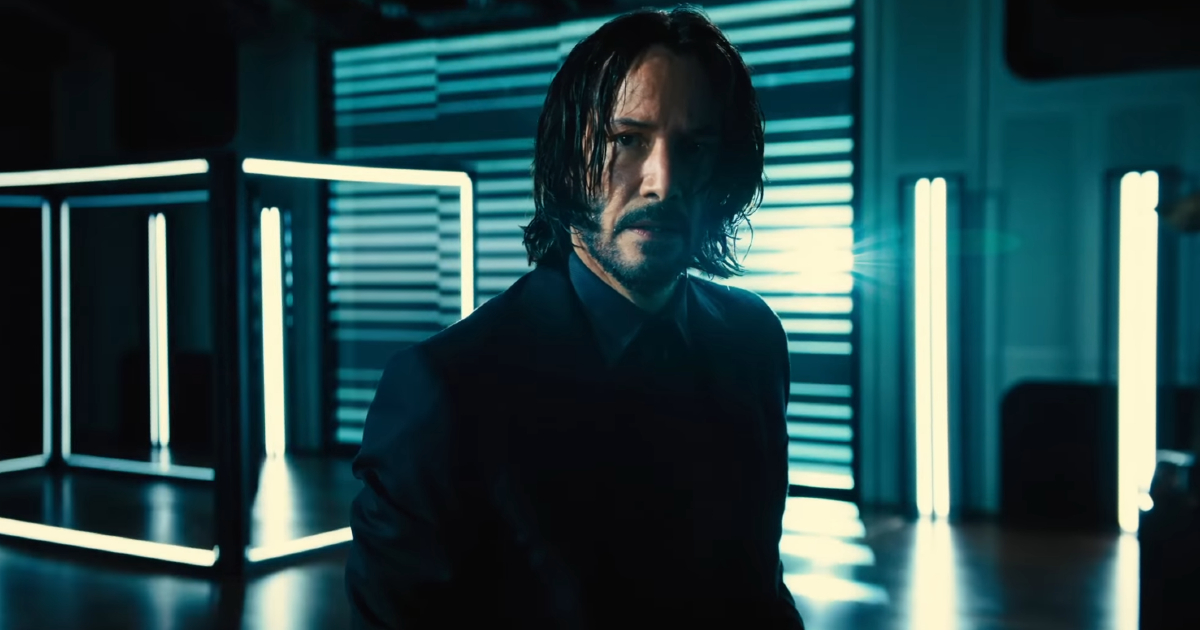 John Wick appare preoccupato in una scena del quarto capitolo della saga cinematografica con Keanu Reeves - nerdface
