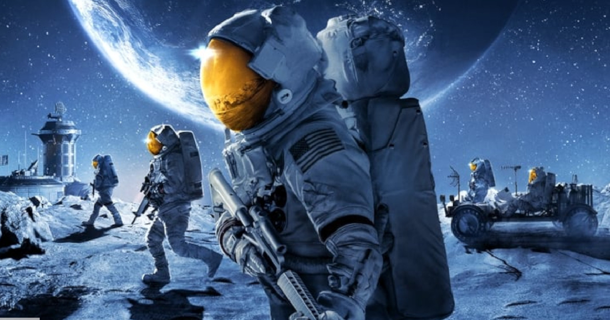 astronauti armati sulla luna in for all mankind di apple tv+ - nerdface