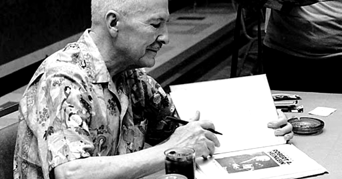 robert a. heinlein fa un autografo - nerdface