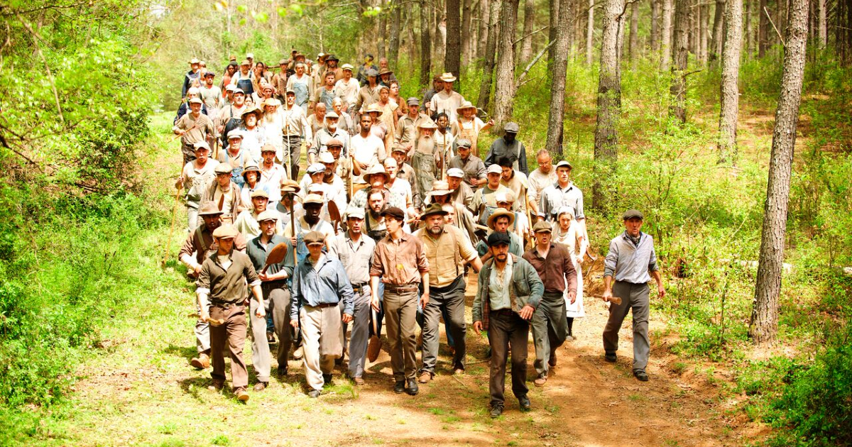 il corteo di operai di in dubious battle - nerdface