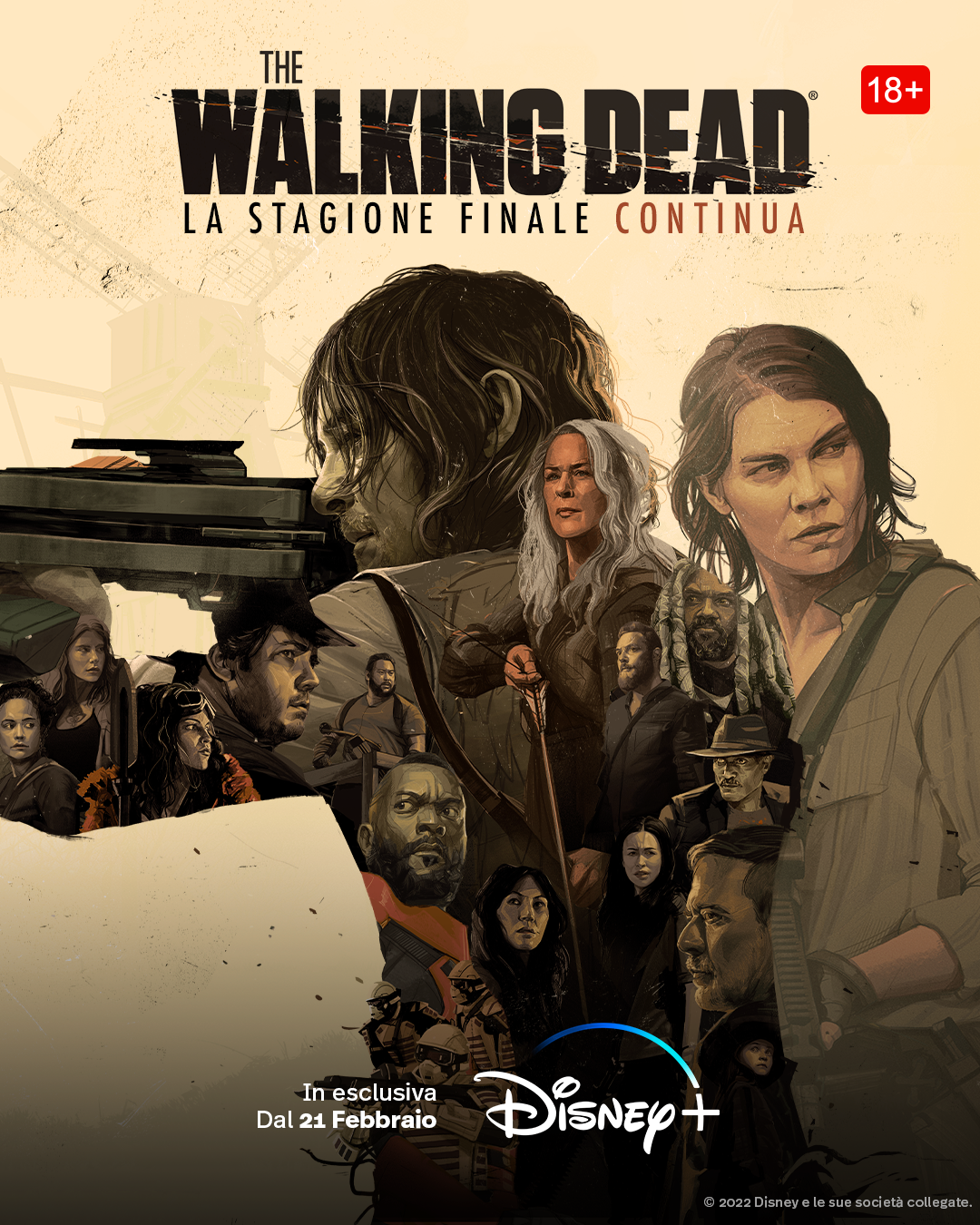 la key art della stagione finale di the walking dead