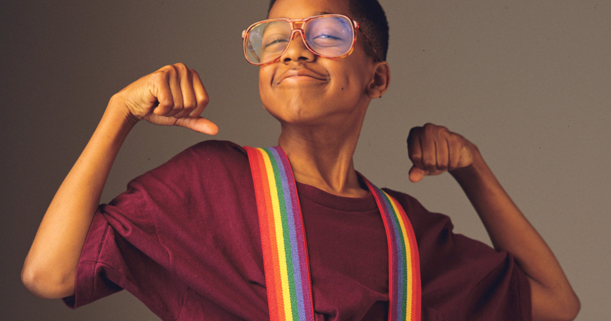 steve urkel in otto sotto un tetto - nerdface