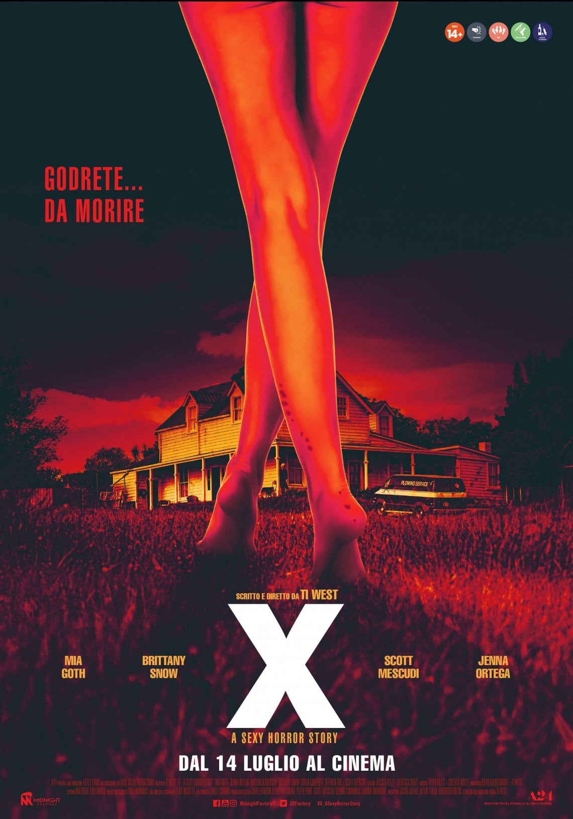 il poster di x a sexy horror story - nerdface
