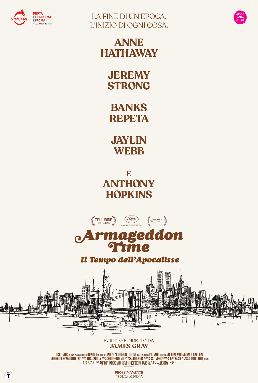 poster ufficiale del film armageddon time - nerdface