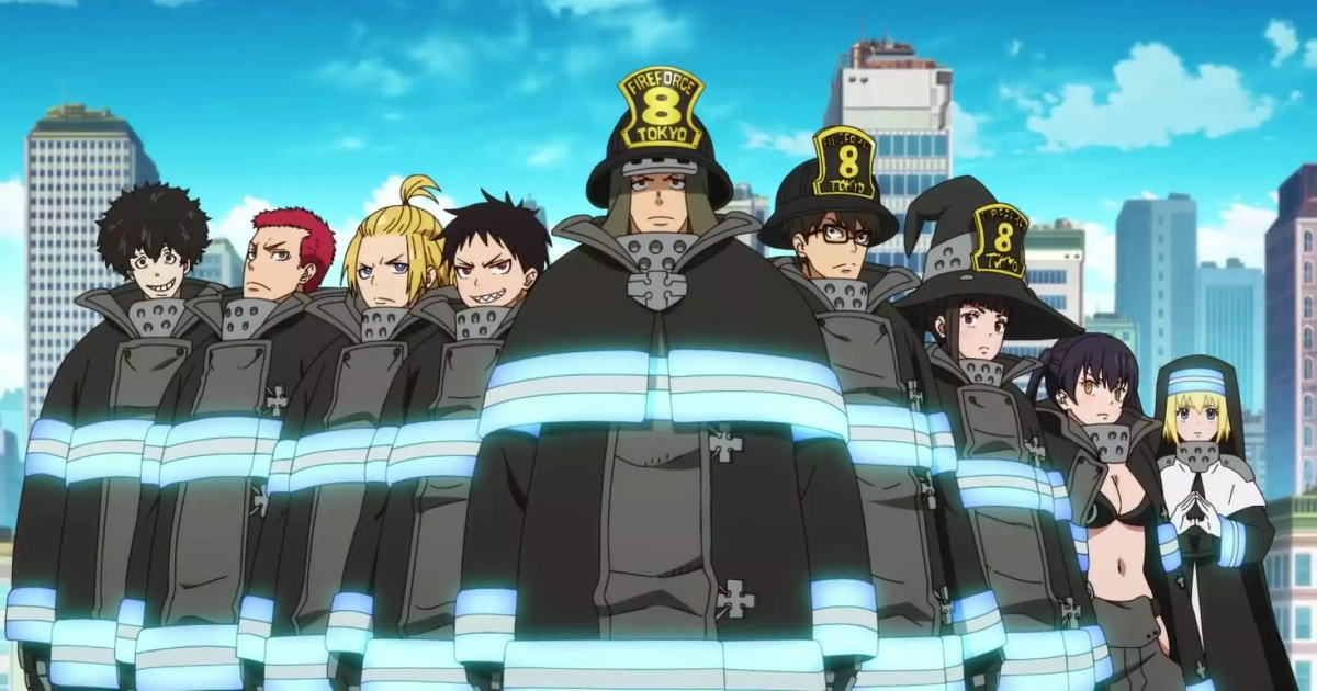 i protagonisti di fire force - nerdface