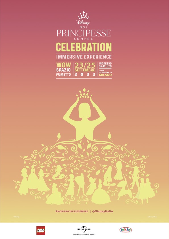 il poster della mostra di milano noi principesse sempre celebration - nerdface