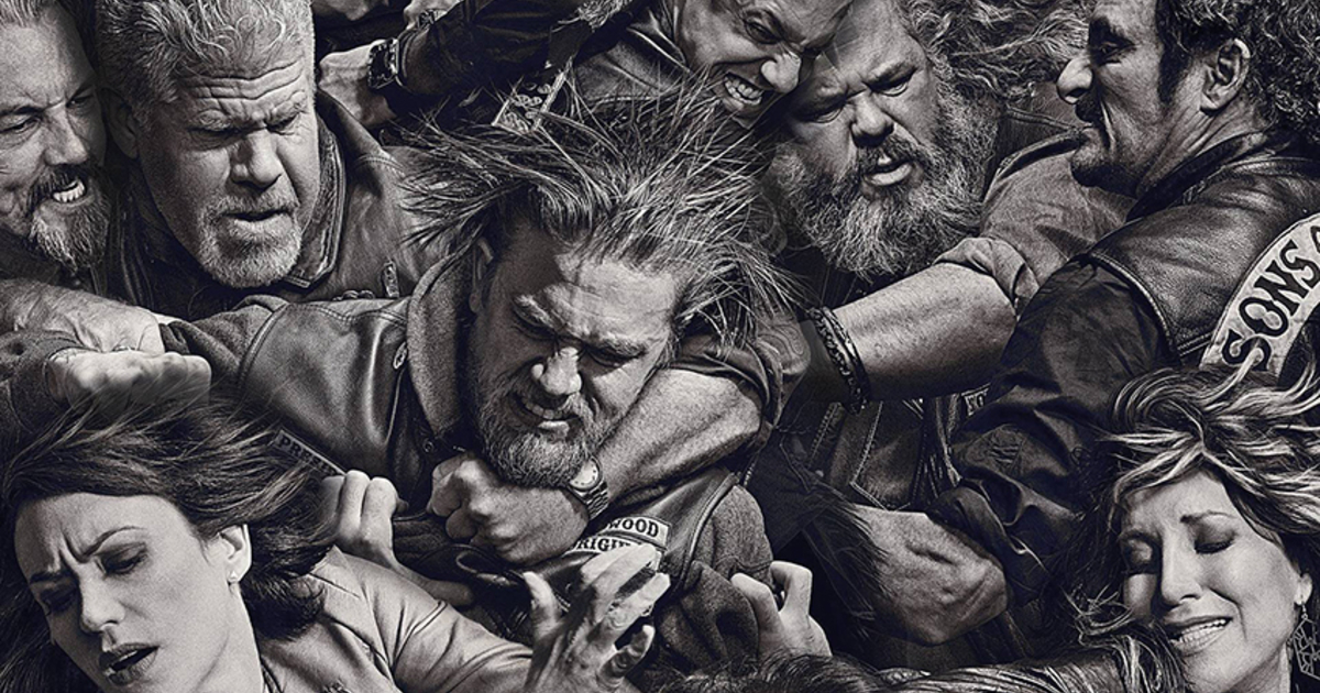 la celebre immagine con la rissa di sons of anarchy - nerdface