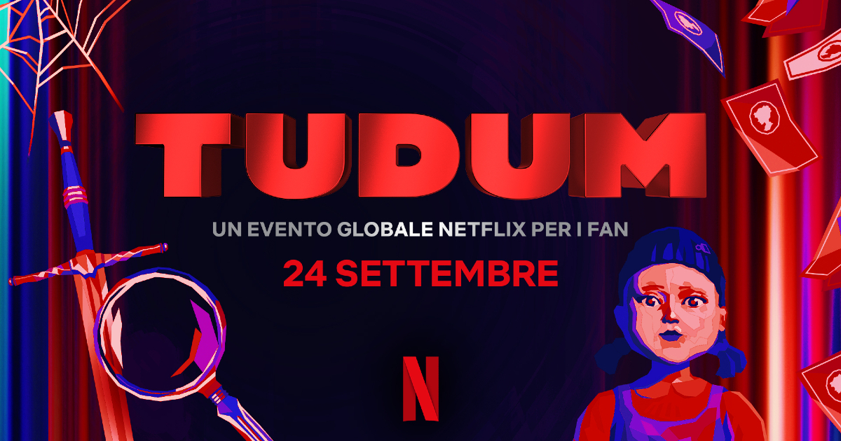 il banner ufficiale dell'evento netflix tudum del 2022 - nerdface